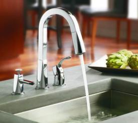 a new faucet installed in a home